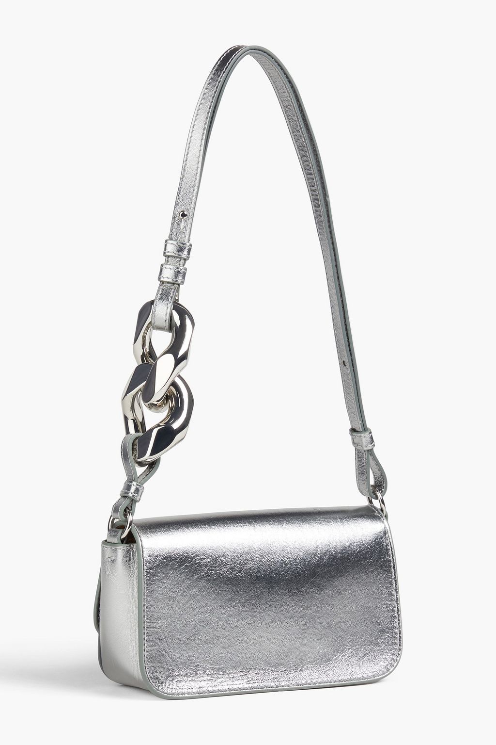 JW ANDERSON Metallic leather shoulder bag