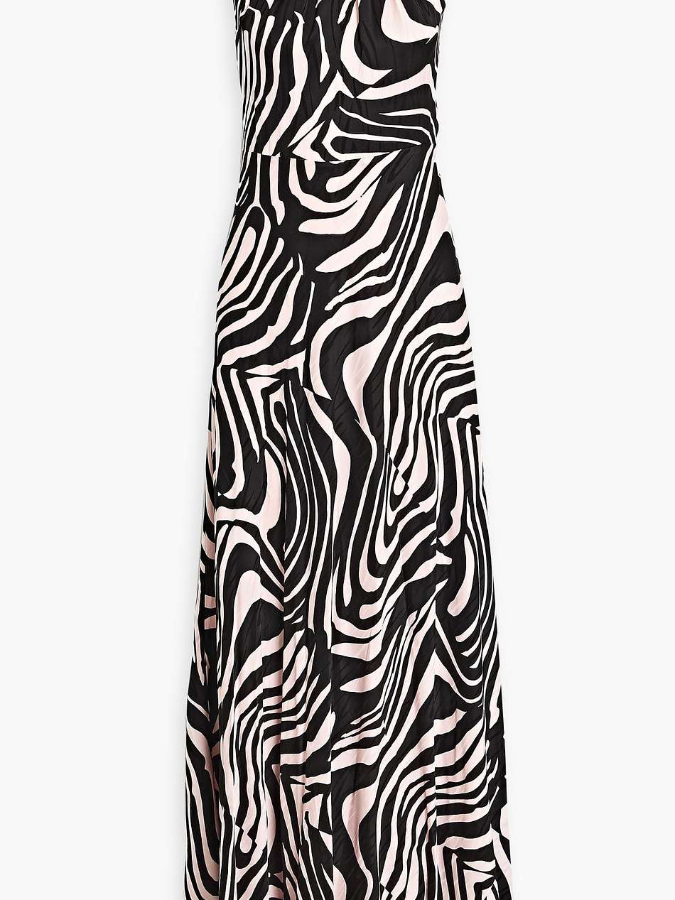 trista zebra-print jacquard maxi dress