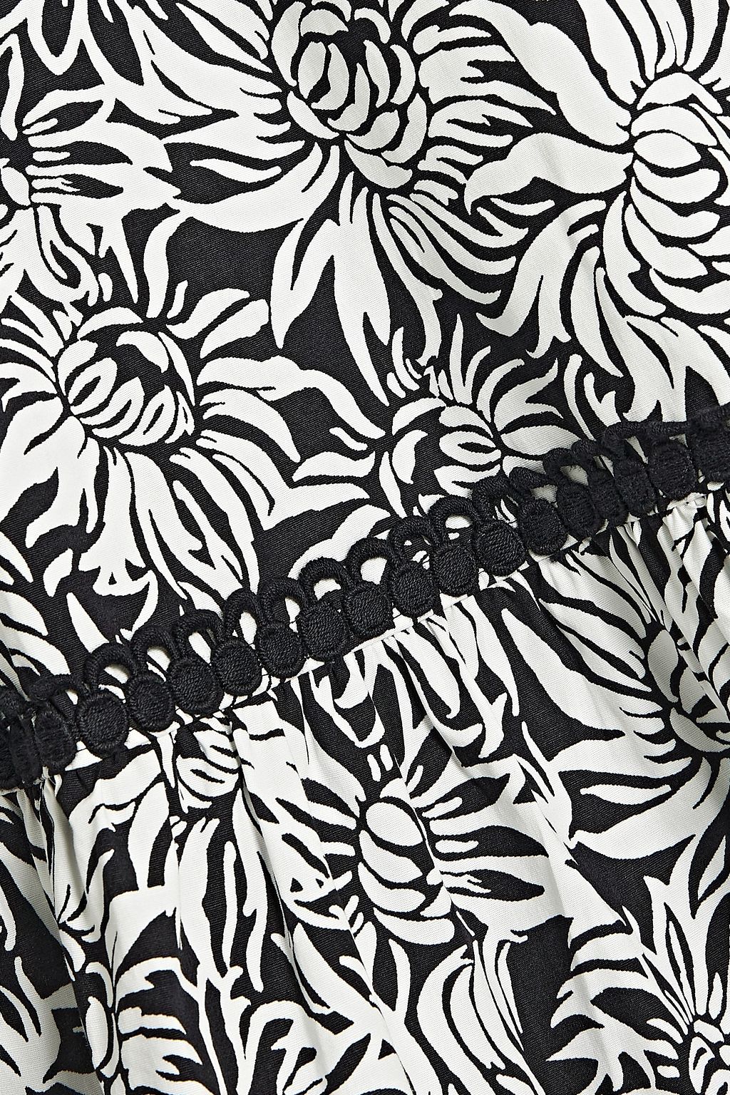 DIANE VON FURSTENBERG Julia belted floral-print cotton-blend poplin midi dress