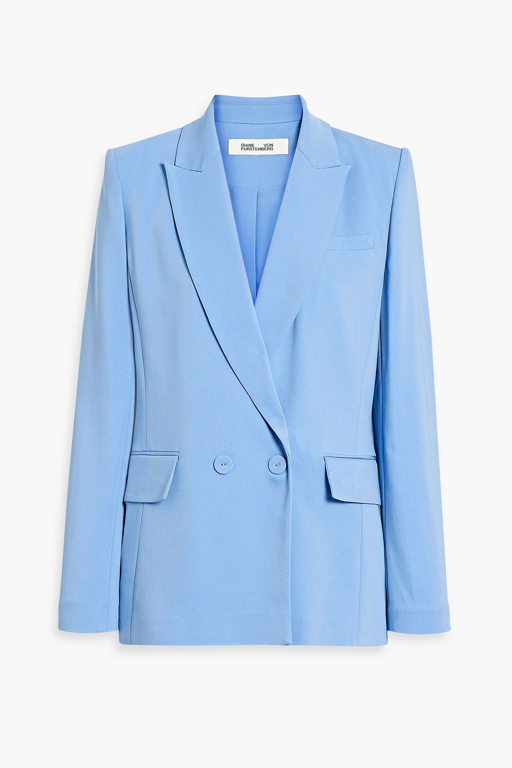 DIANE VON FURSTENBERG Salzburg double-breasted crepe blazer | THE OUTNET