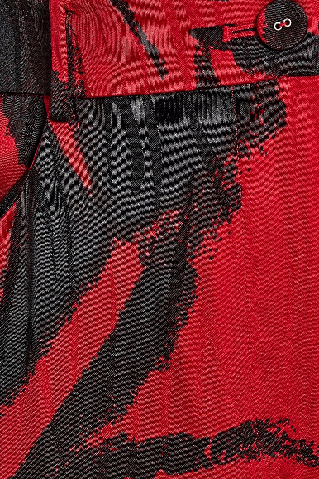 DIANE VON FURSTENBERG Adelaide printed satin-jacquard wide-leg pants