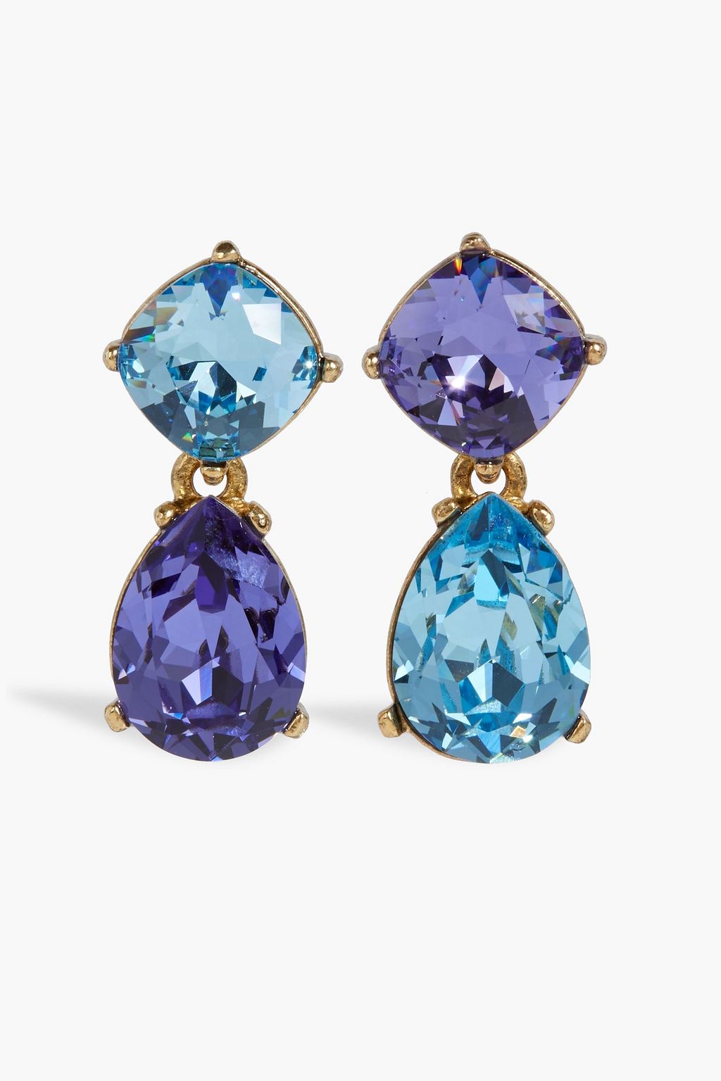 Oscar de la on sale renta crystal earrings