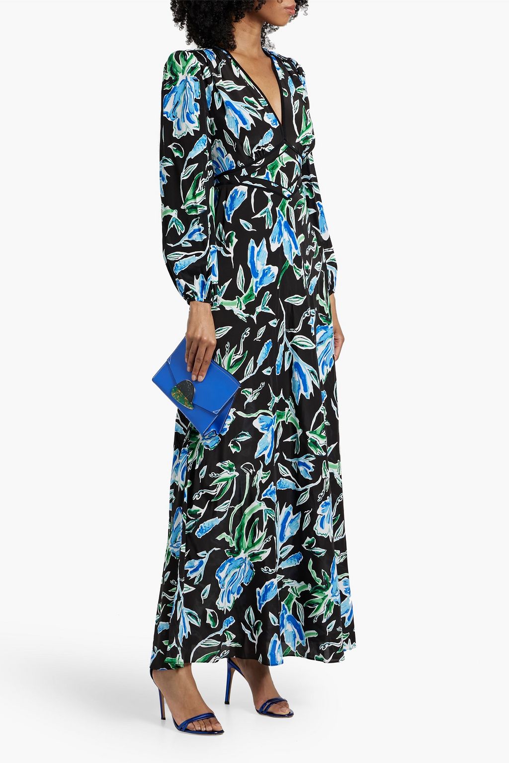 DIANE VON FURSTENBERG Seline floral-print crepe de chine maxi dress