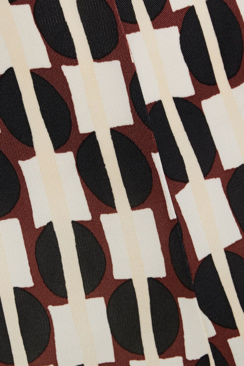 DIANE VON FURSTENBERG 장식 디테일 컷아웃 프린트 저지 점프수트