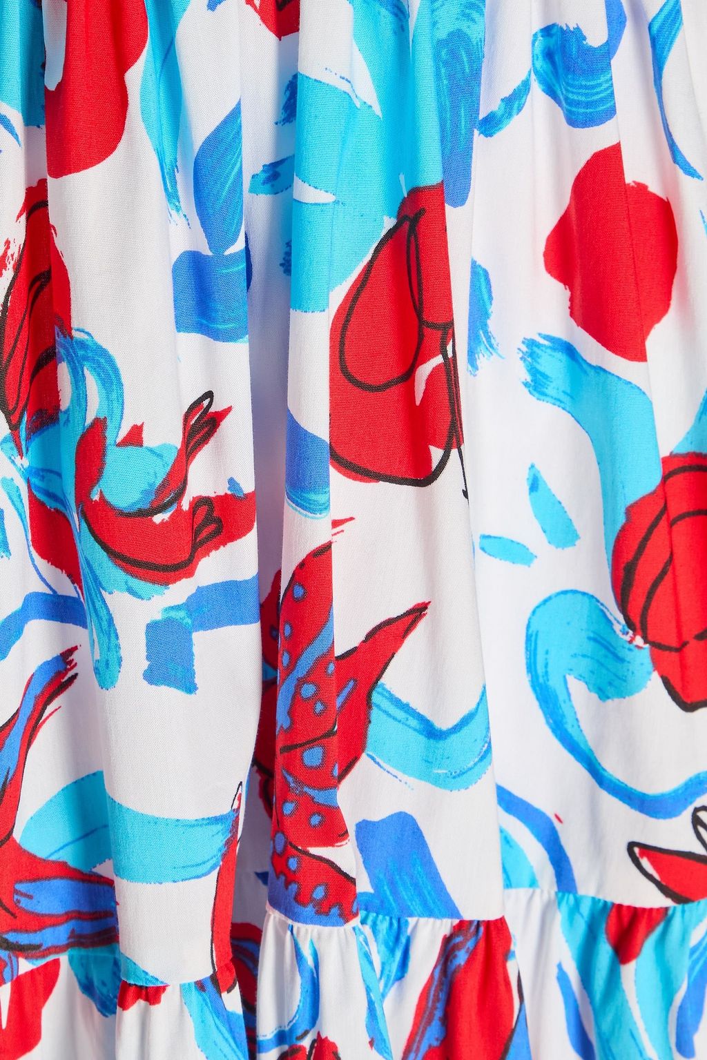 DIANE VON FURSTENBERG Avery floral-print cotton-blend poplin maxi dress