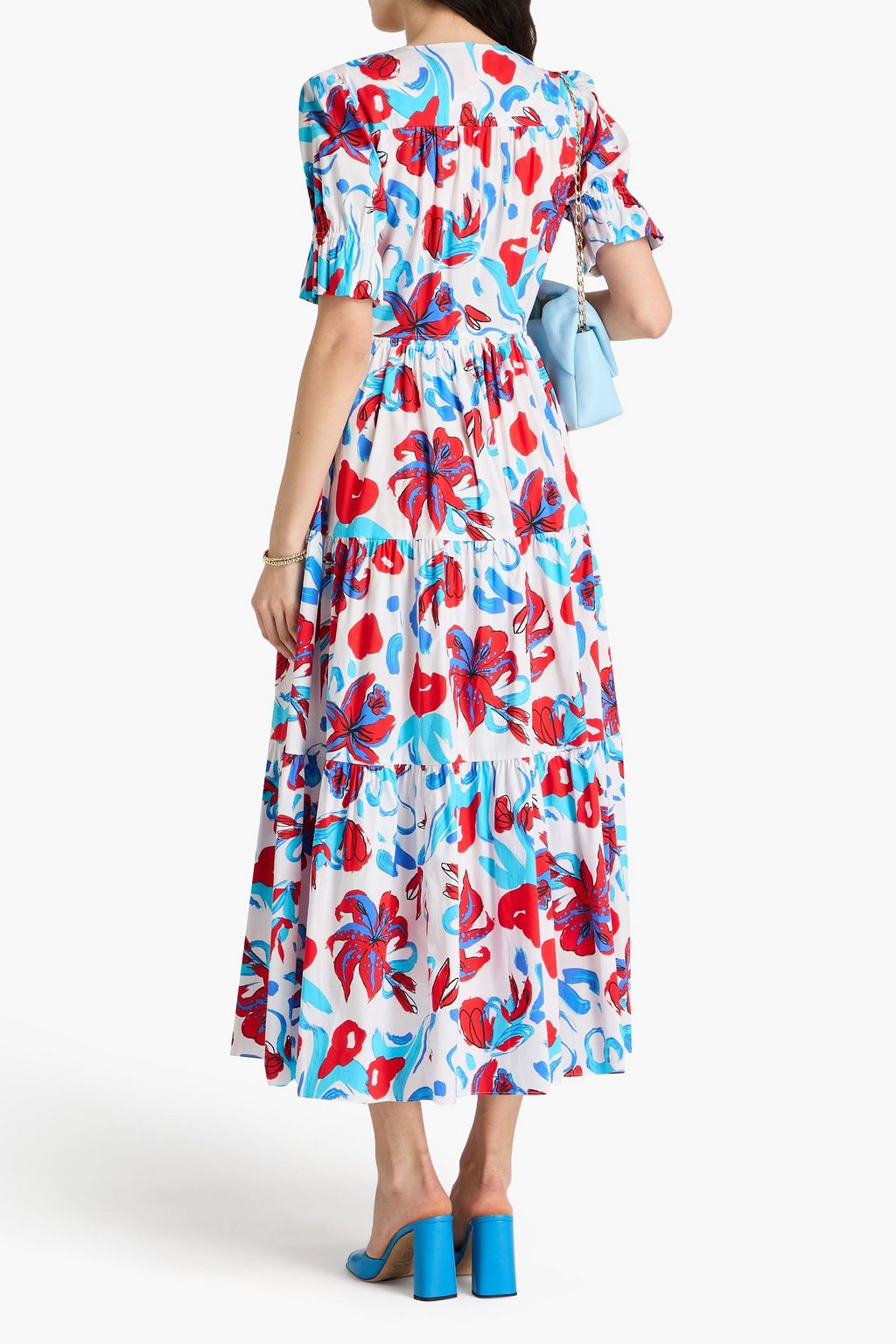DIANE VON FURSTENBERG Avery floral-print cotton-blend poplin maxi dress