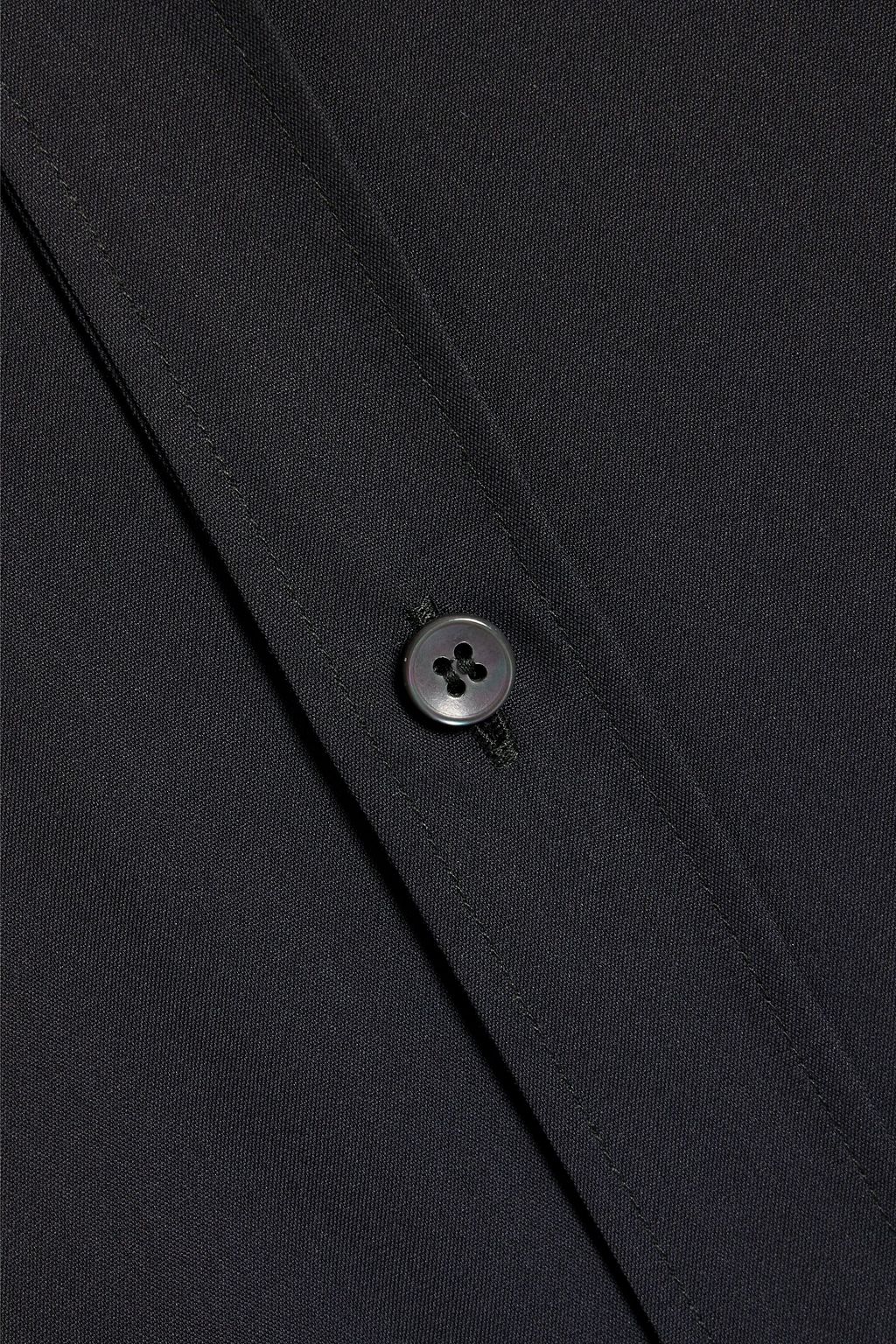 DOLCE&GABBANA Slim-fit cotton and silk-blend poplin shirt
