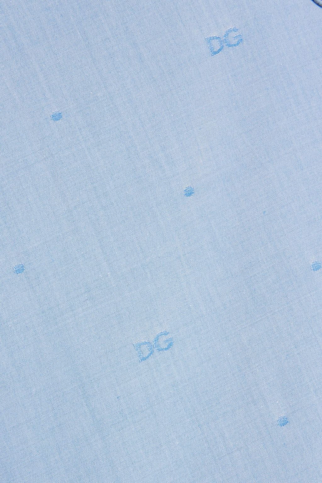 DOLCE&GABBANA Cotton-blend jacquard shirt