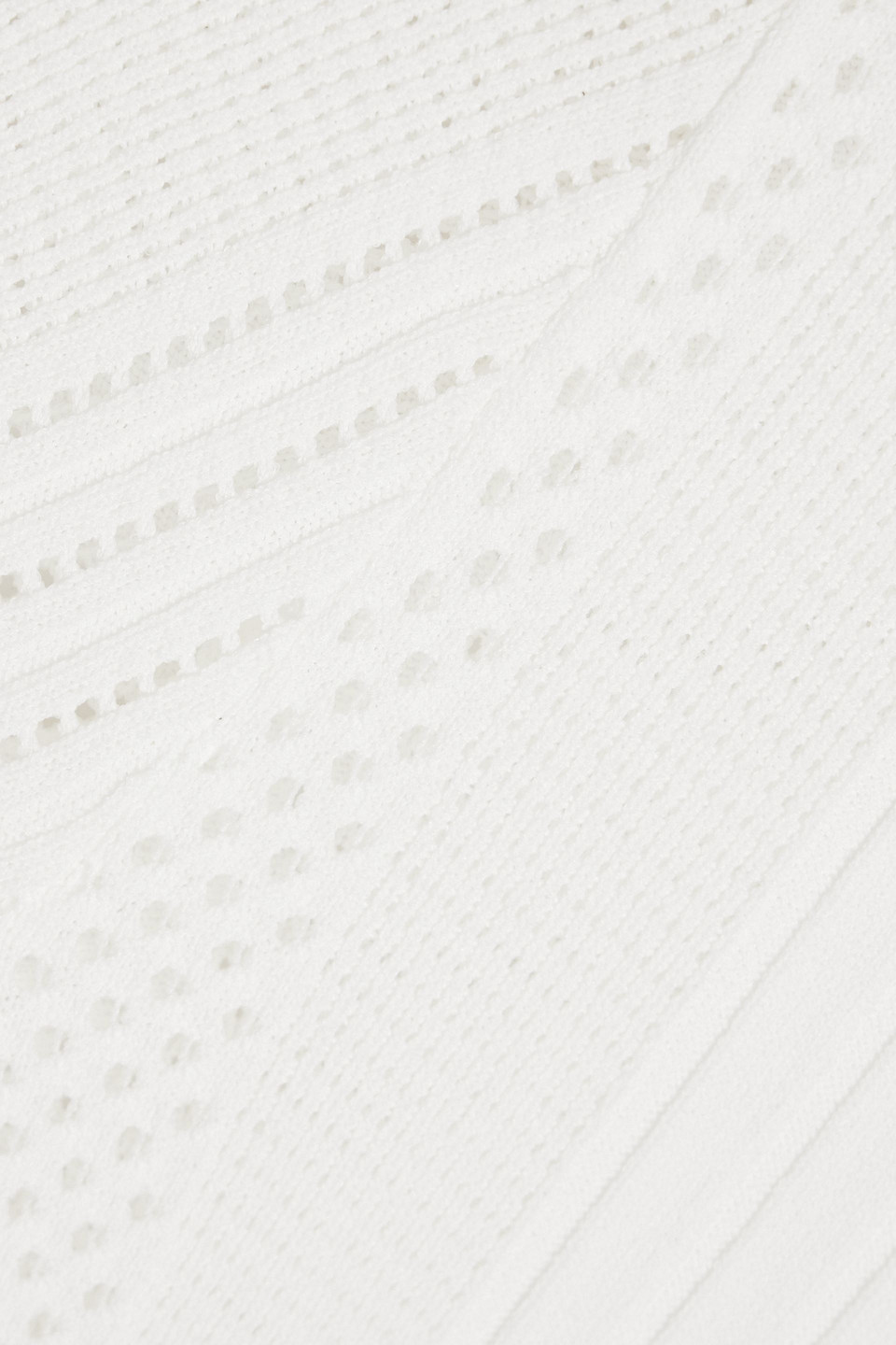 Diane Von Furstenberg Pointelle-knit Sweater In White