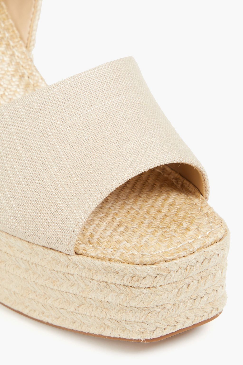 SAM EDELMAN Vada canvas espadrille wedge sandals