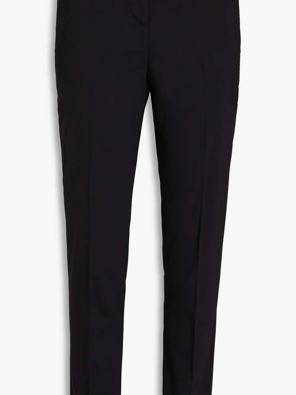 stretch-wool crepe skinny pants