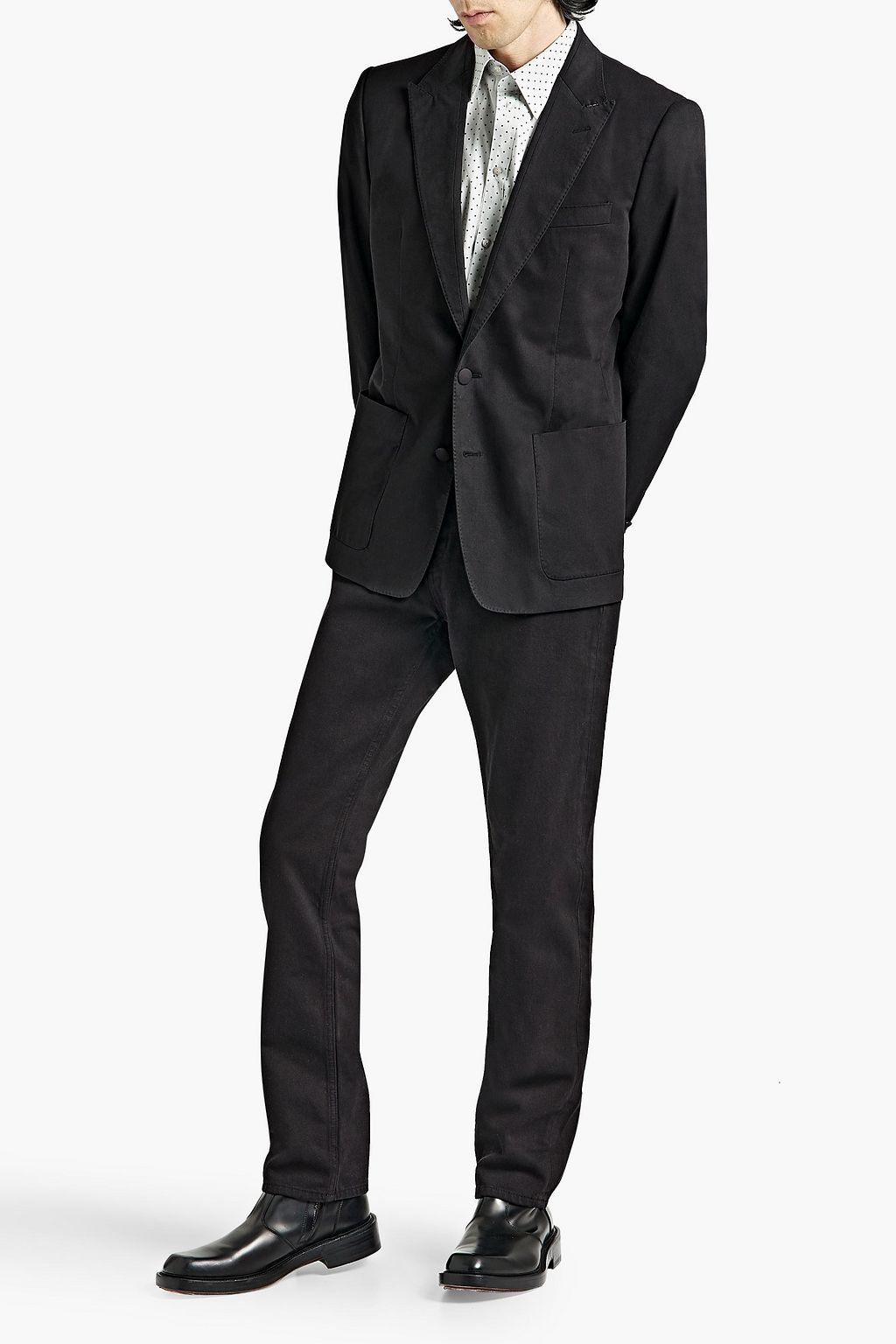 DOLCE&GABBANA Cotton-blend twill blazer