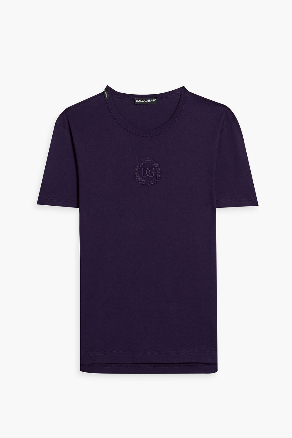 Dolce & Gabbana Cotton-jersey T-shirt In Dark Purple