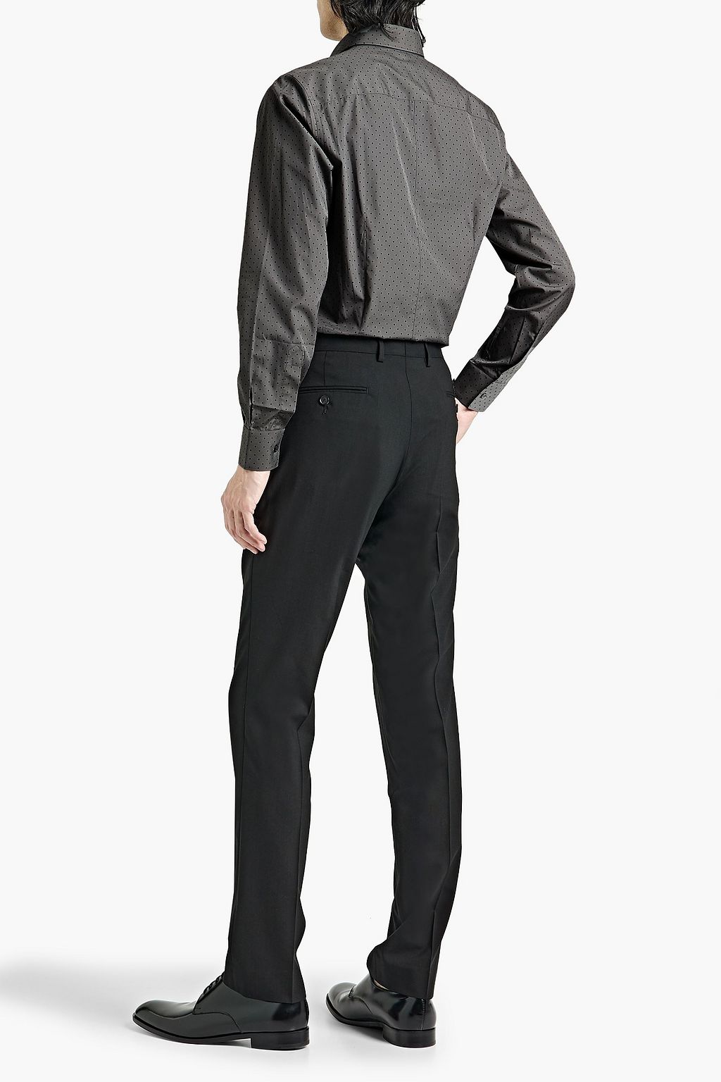 DOLCE&GABBANA Polka-dot cotton-poplin shirt