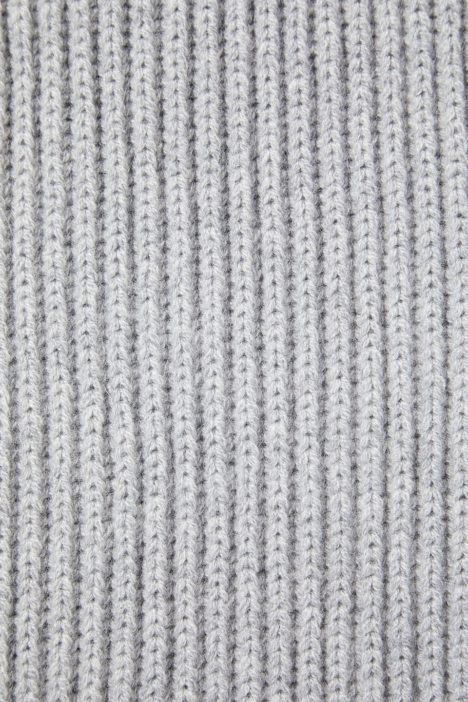 Gabriela Hearst Ribbed Cashmere And Silk-blend Scarf In Hellgrau