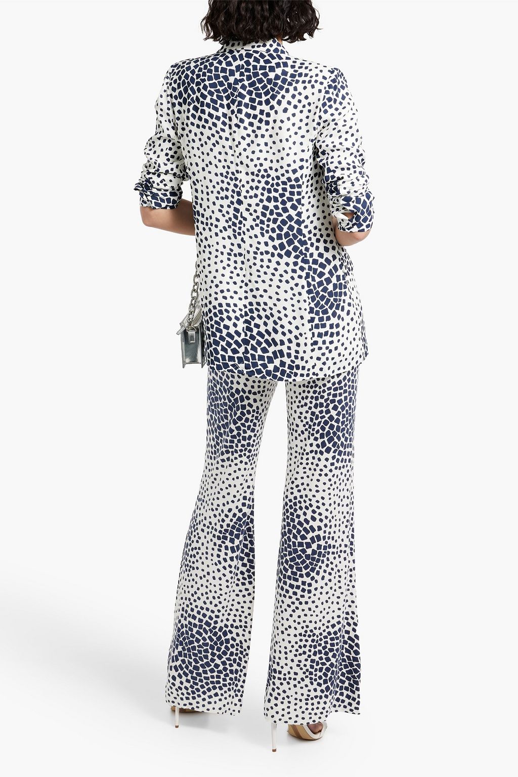 DIANE VON FURSTENBERG Quentin printed crepe blazer