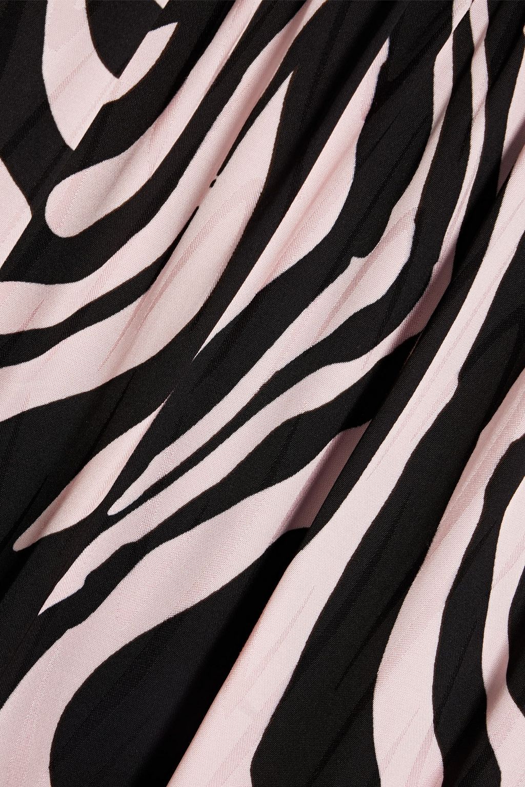 DIANE VON FURSTENBERG Kali tiered zebra-print jacquard mini dress