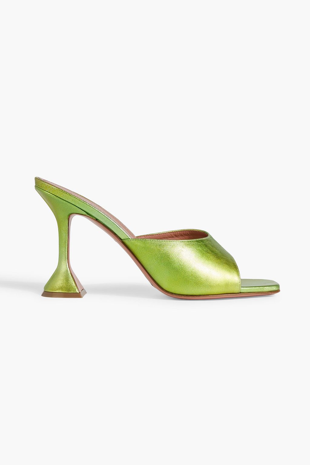 AMINA MUADDI Lupita metallic leather mules | THE OUTNET