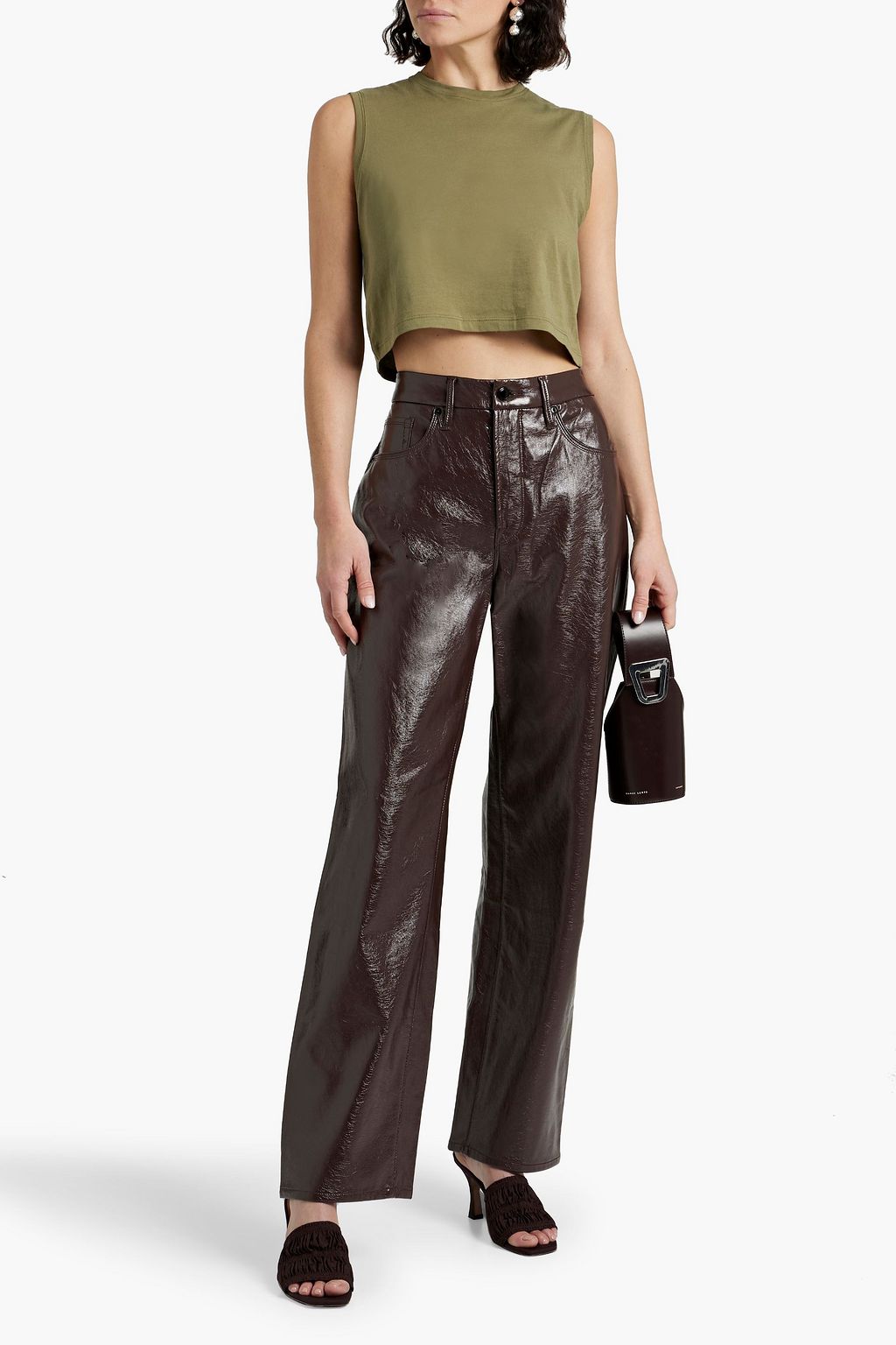 ATM ANTHONY THOMAS MELILLO Cropped cotton-jersey tank