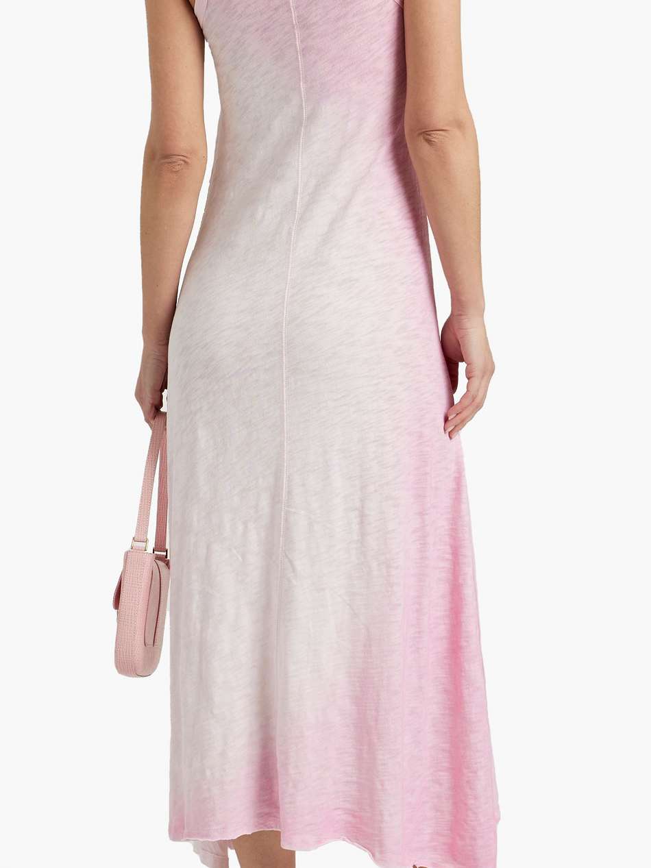 dégradé slub cotton-jersey midi dress