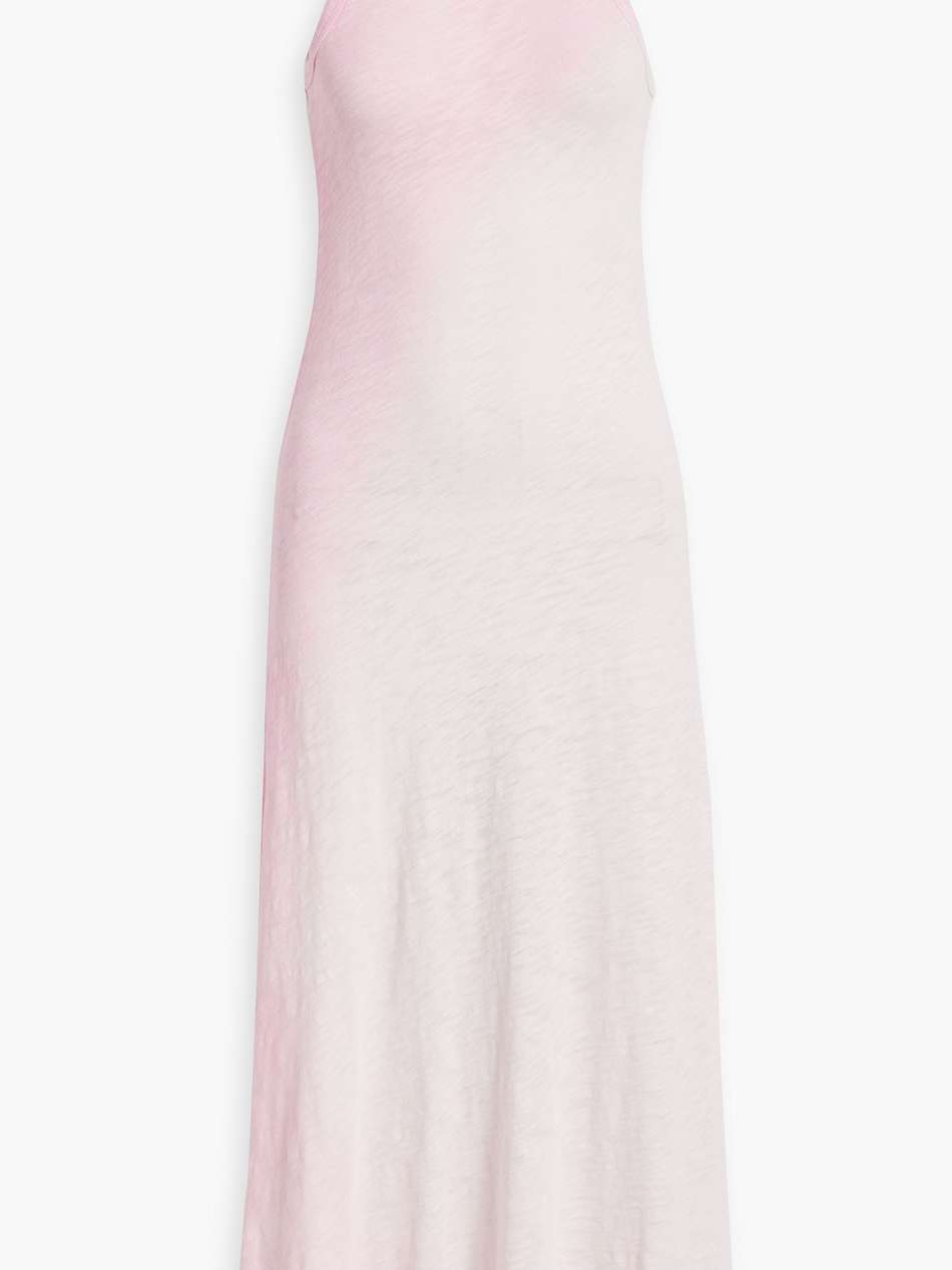 dégradé slub cotton-jersey midi dress