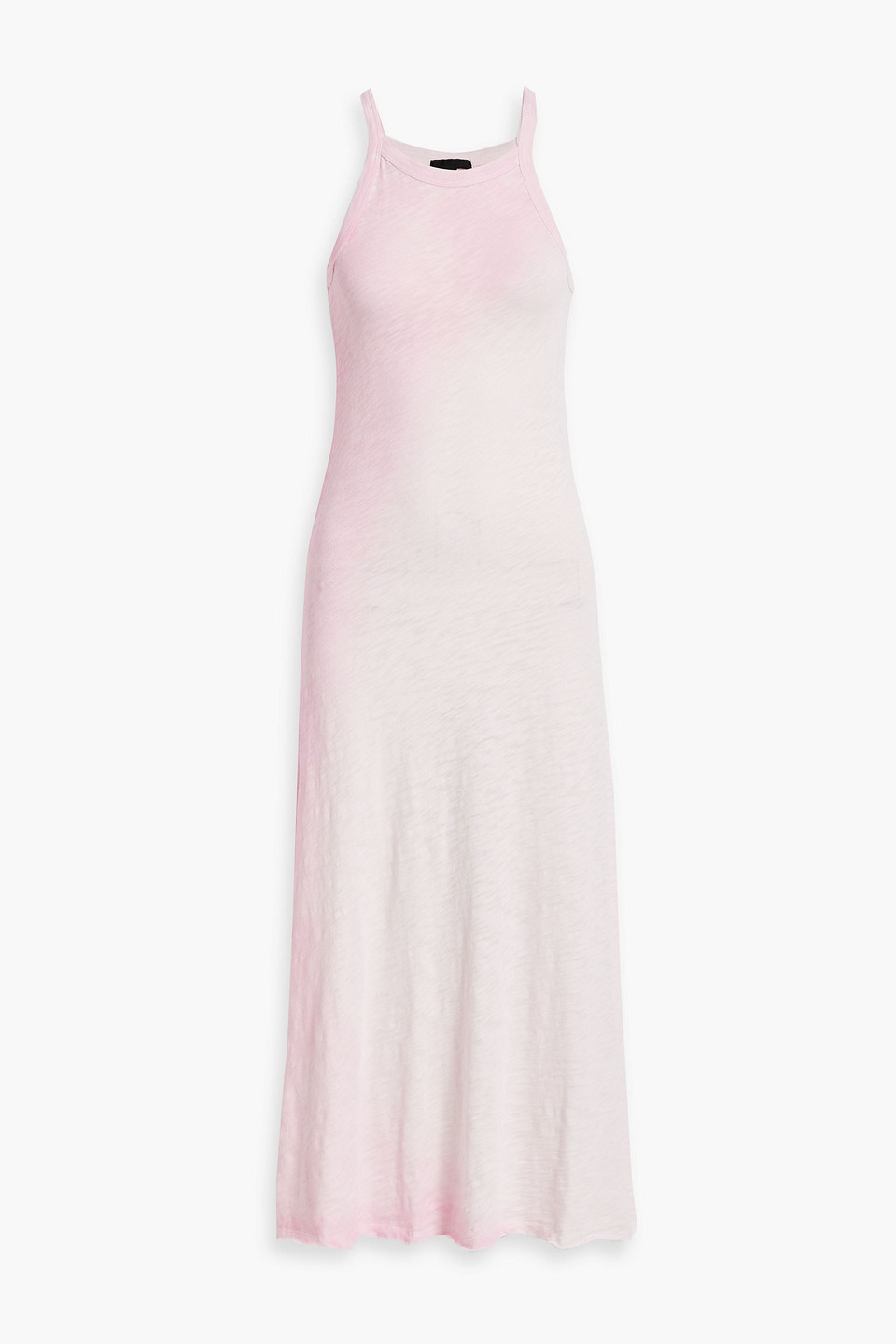 Atm Anthony Thomas Melillo Dégradé Slub Cotton-jersey Midi Dress In Baby Pink