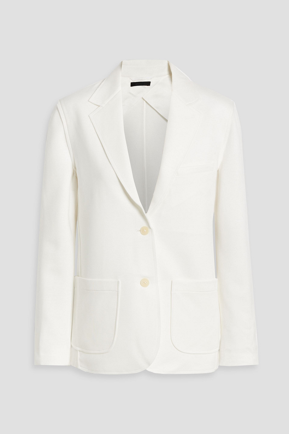 Shop Atm Anthony Thomas Melillo Tencel™-blend Jersey Blazer In White