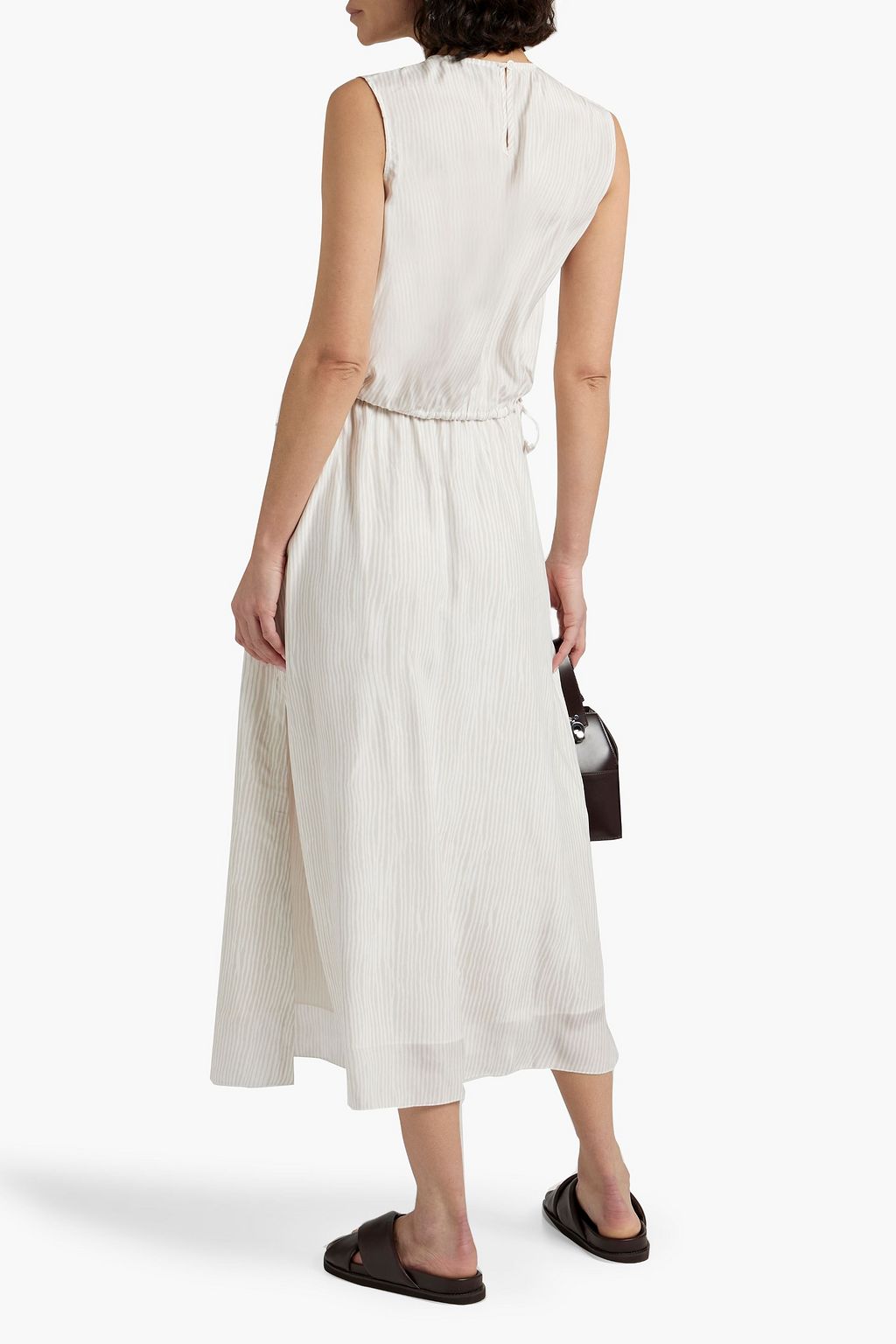 ATM ANTHONY THOMAS MELILLO Striped silk-crepe top