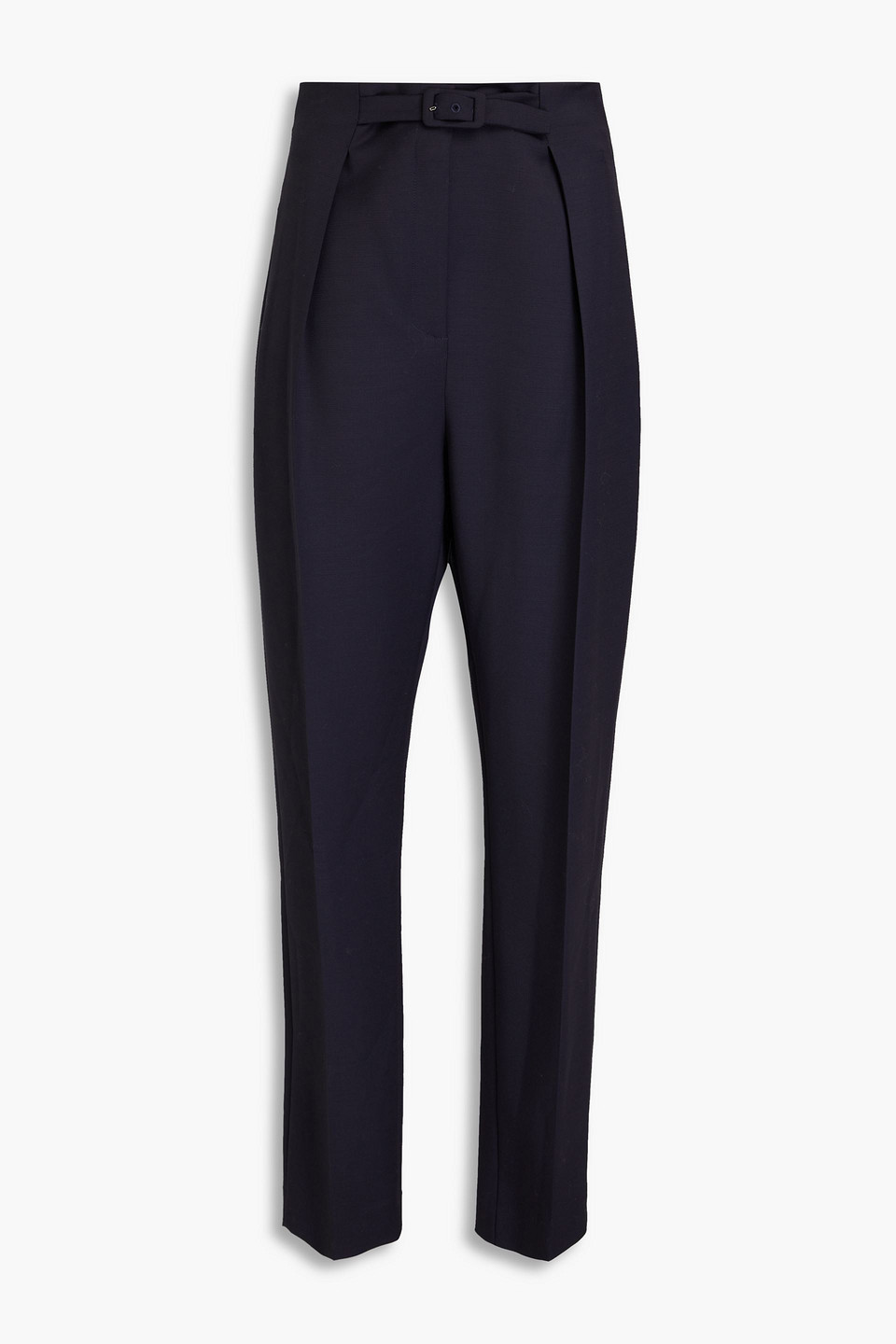 Gabriela Hearst Nicholson Wool-blend Tapered Pants In Navy