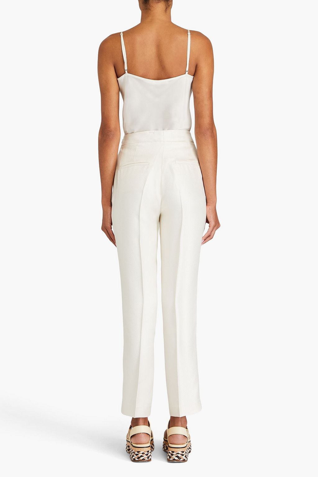 GABRIELA HEARST Delon silk-jacquard tapered pants