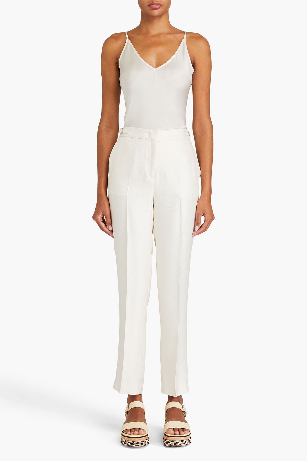 GABRIELA HEARST Delon silk-jacquard tapered pants