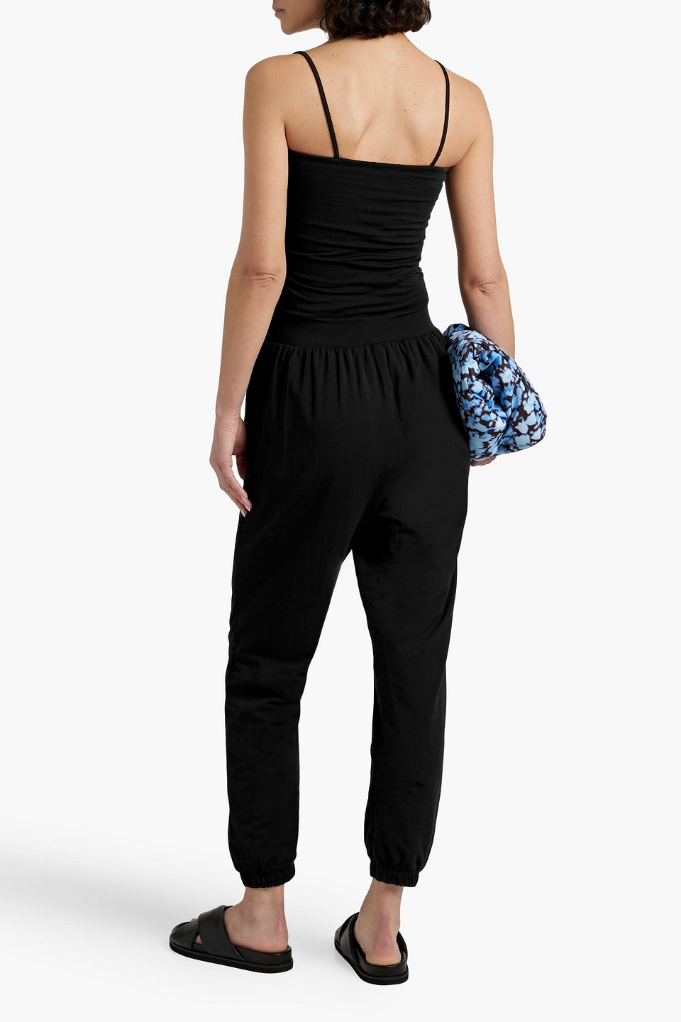 Atm Anthony Thomas Melillo Stretch-pima Cotton-jersey Jumpsuit In Black