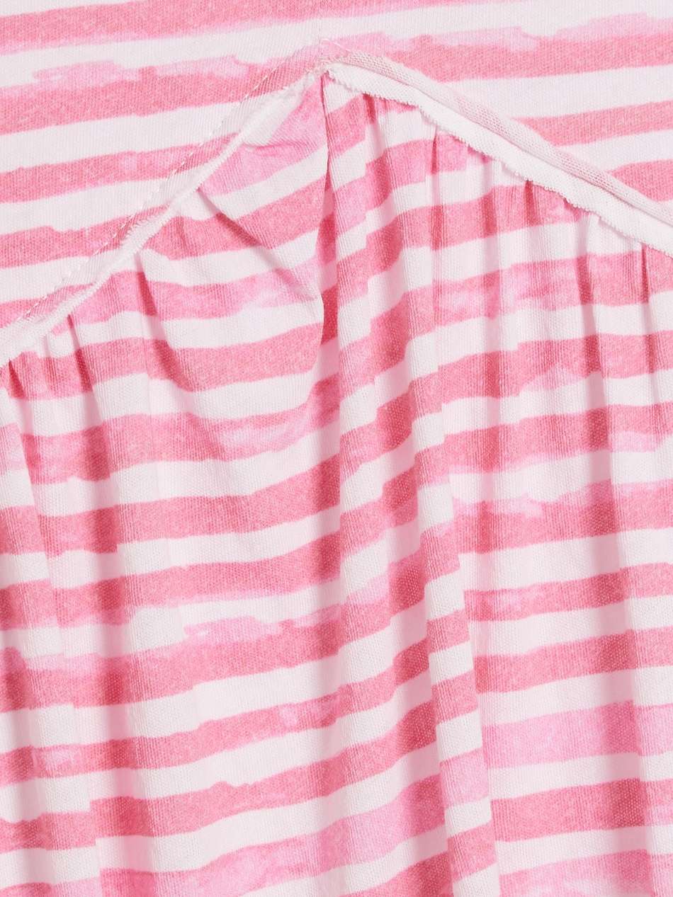 striped cotton-jersey mini dress