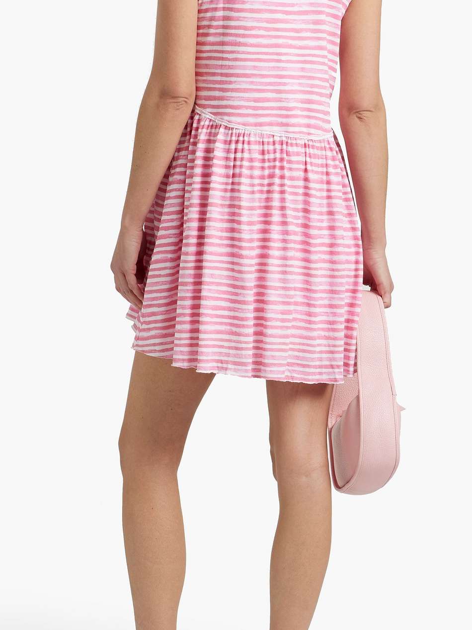 striped cotton-jersey mini dress