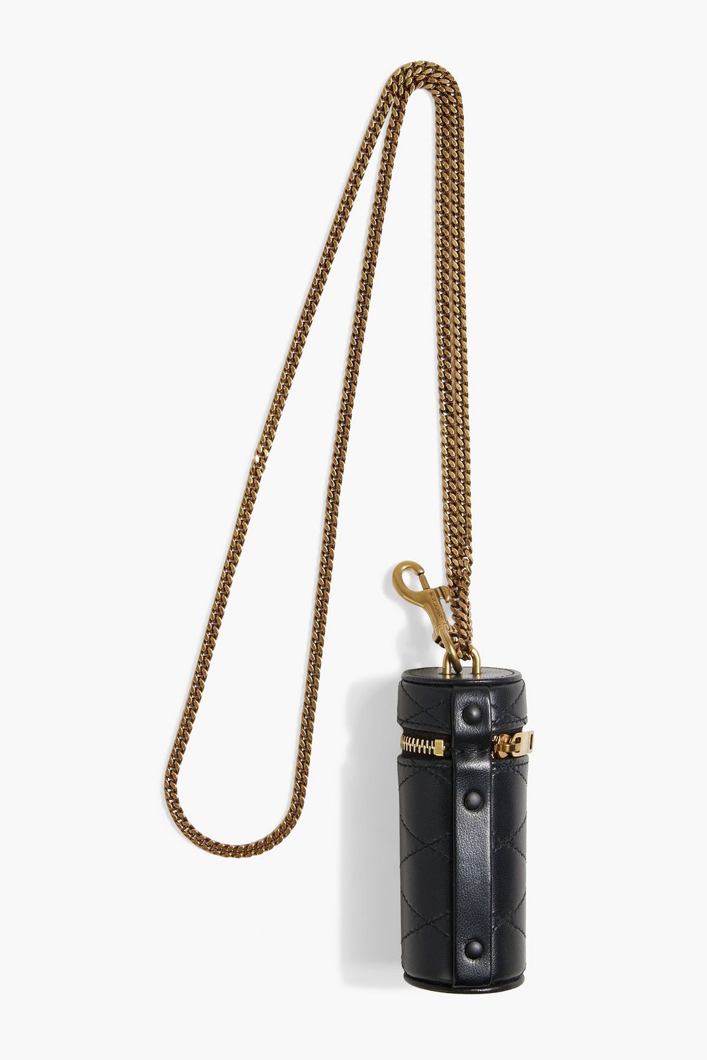 SAINT LAURENT Quilted leather lipstick holder THE