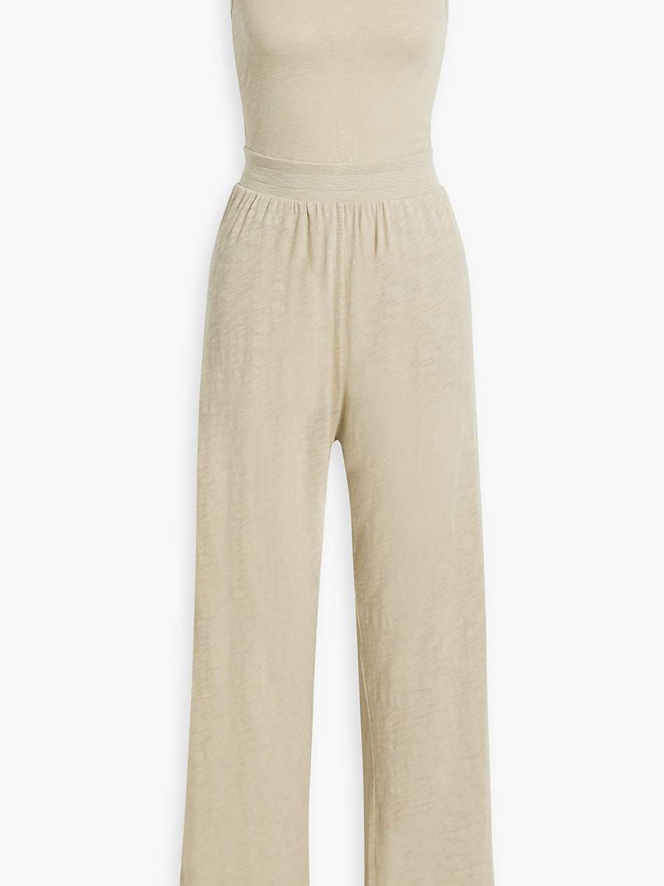 slub cotton-jersey jumpsuit