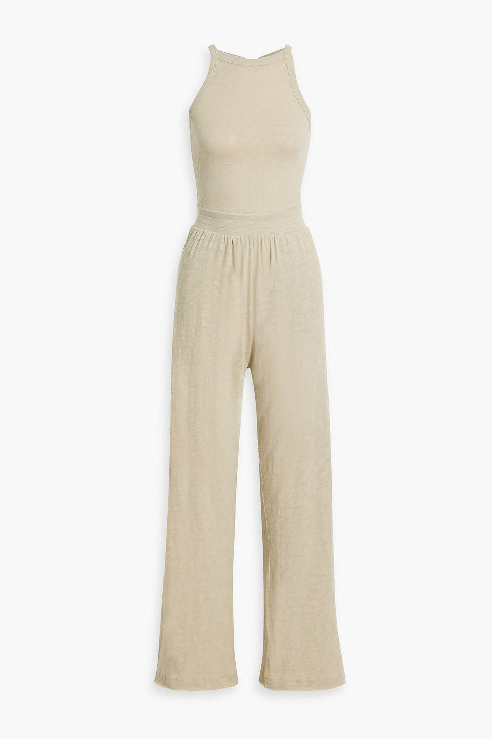 Slub cotton-jersey jumpsuit