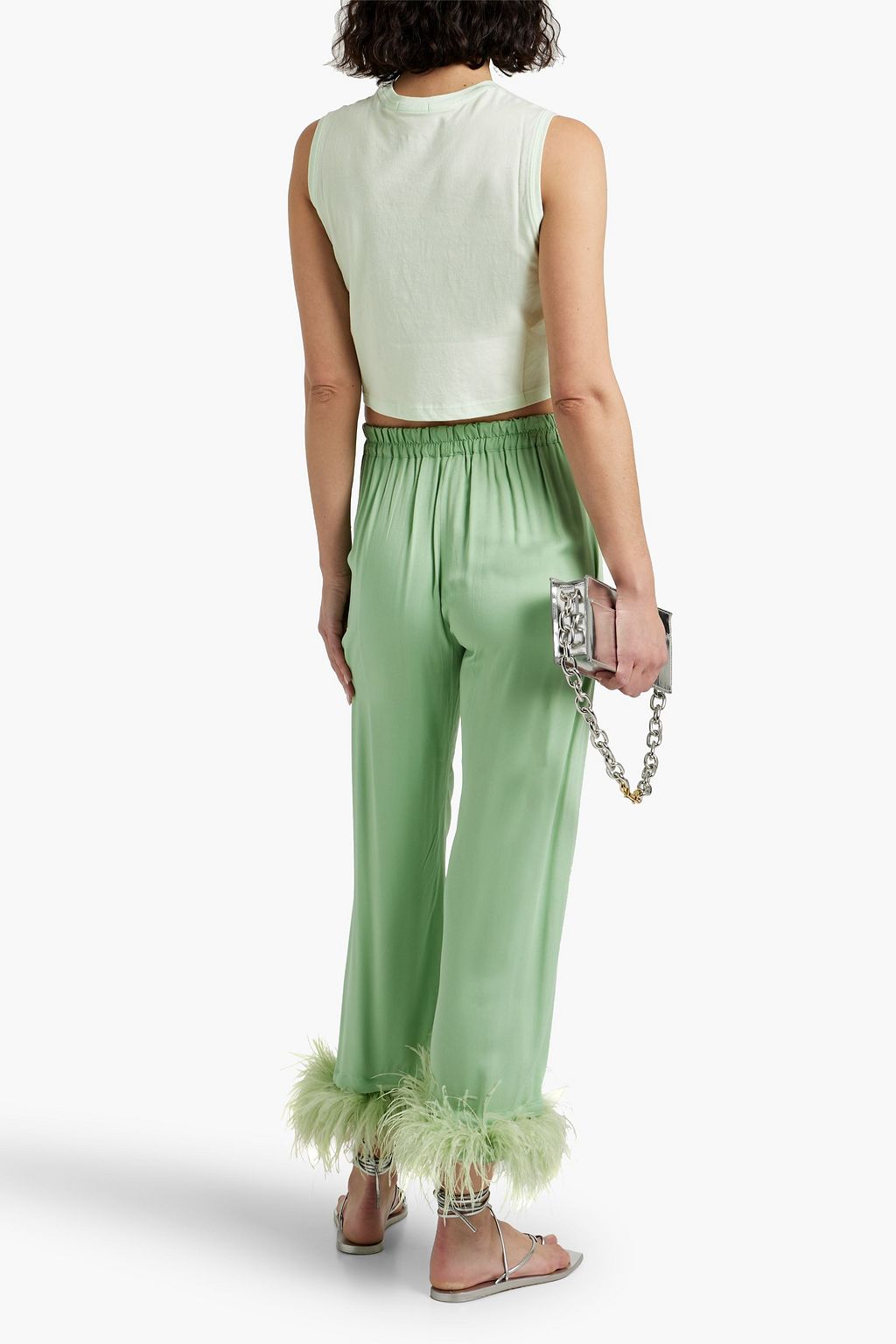 ATM ANTHONY THOMAS MELILLO Cropped cotton-jersey tank