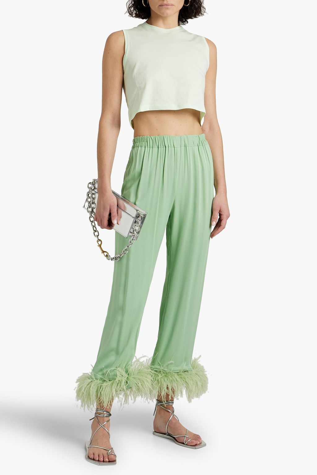 ATM ANTHONY THOMAS MELILLO Cropped cotton-jersey tank