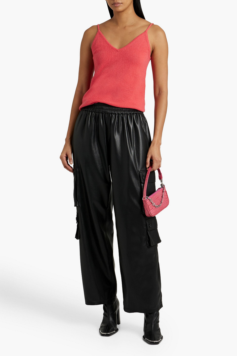 Shop Atm Anthony Thomas Melillo Cashmere Camisole In Coral