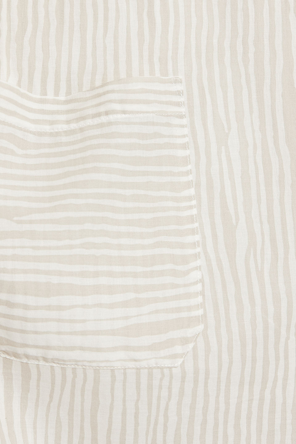 Shop Atm Anthony Thomas Melillo Striped Cotton-voile Shirt In Mushroom