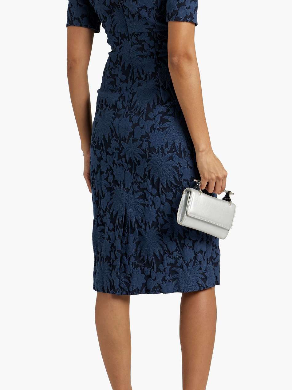 embroidered cotton-blend dress