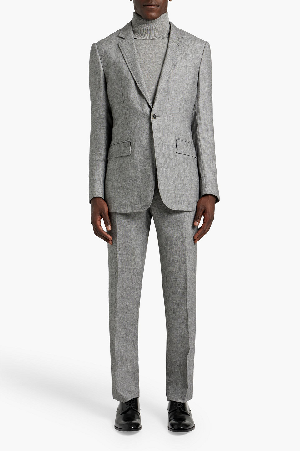 Gabriela Hearst Ernest Wool And Cashmere-blend Suit Pants In Gray