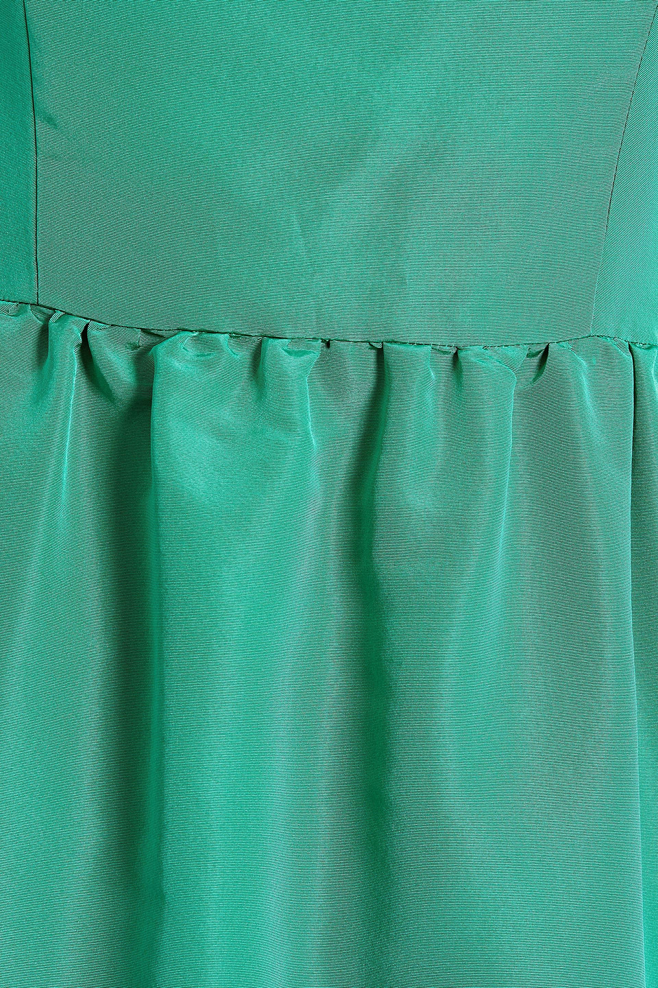OSCAR DE LA RENTA FLARED SILK-FAILLE MINI DRESS 