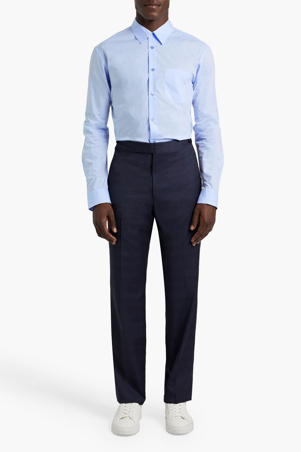 GABRIELA HEARST Reyes slim-fit cotton-poplin shirt