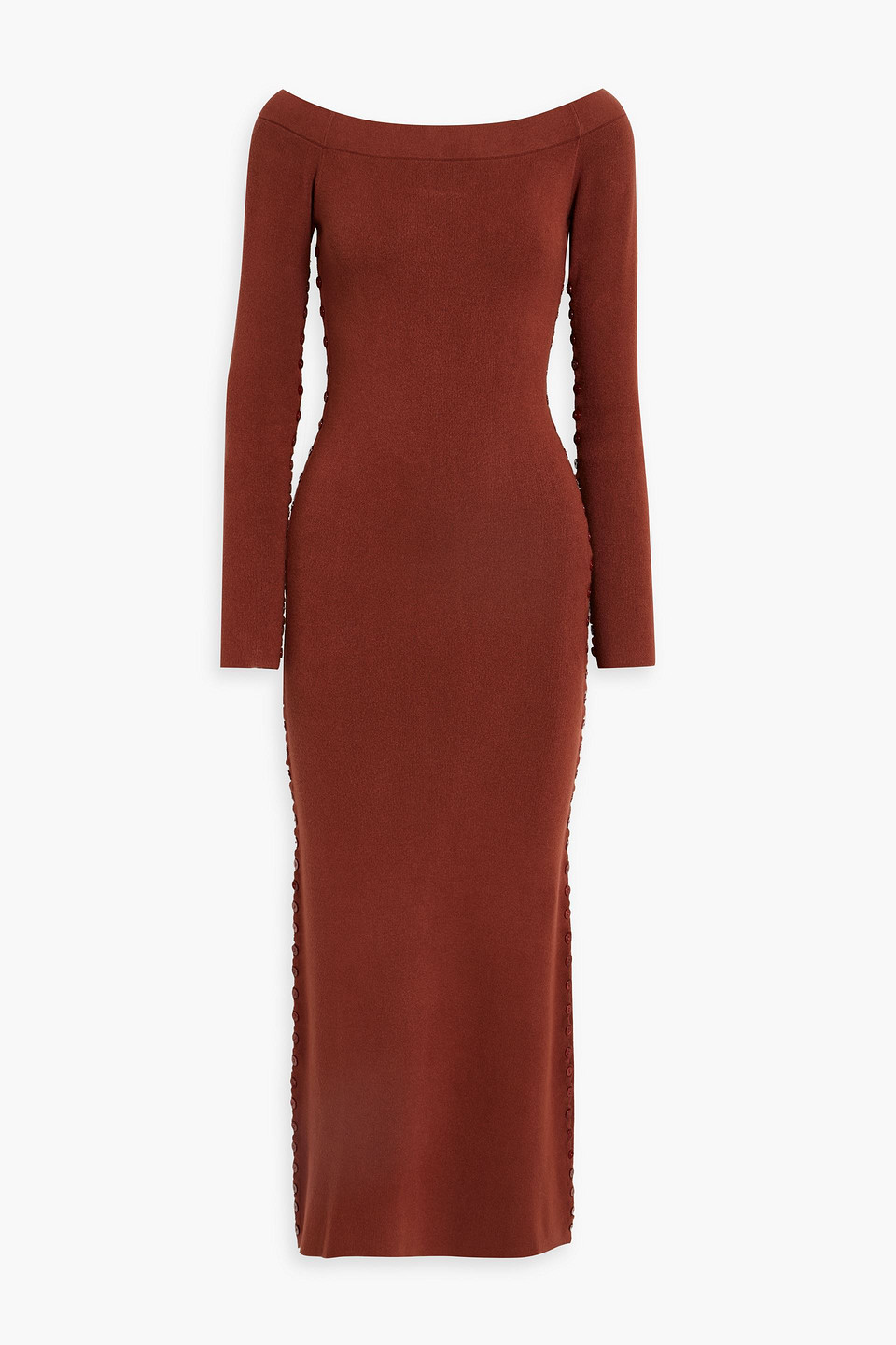 Altuzarra Stretch-knit Midi Dress In Brick