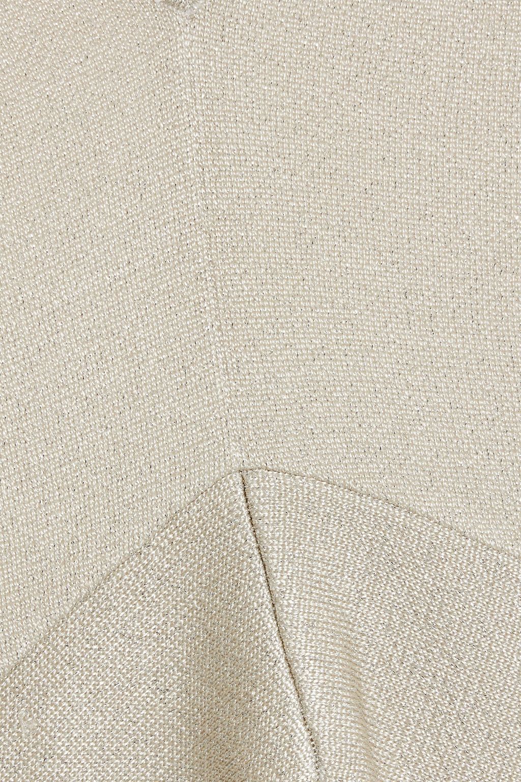 ALTUZARRA Layered metallic knitted top