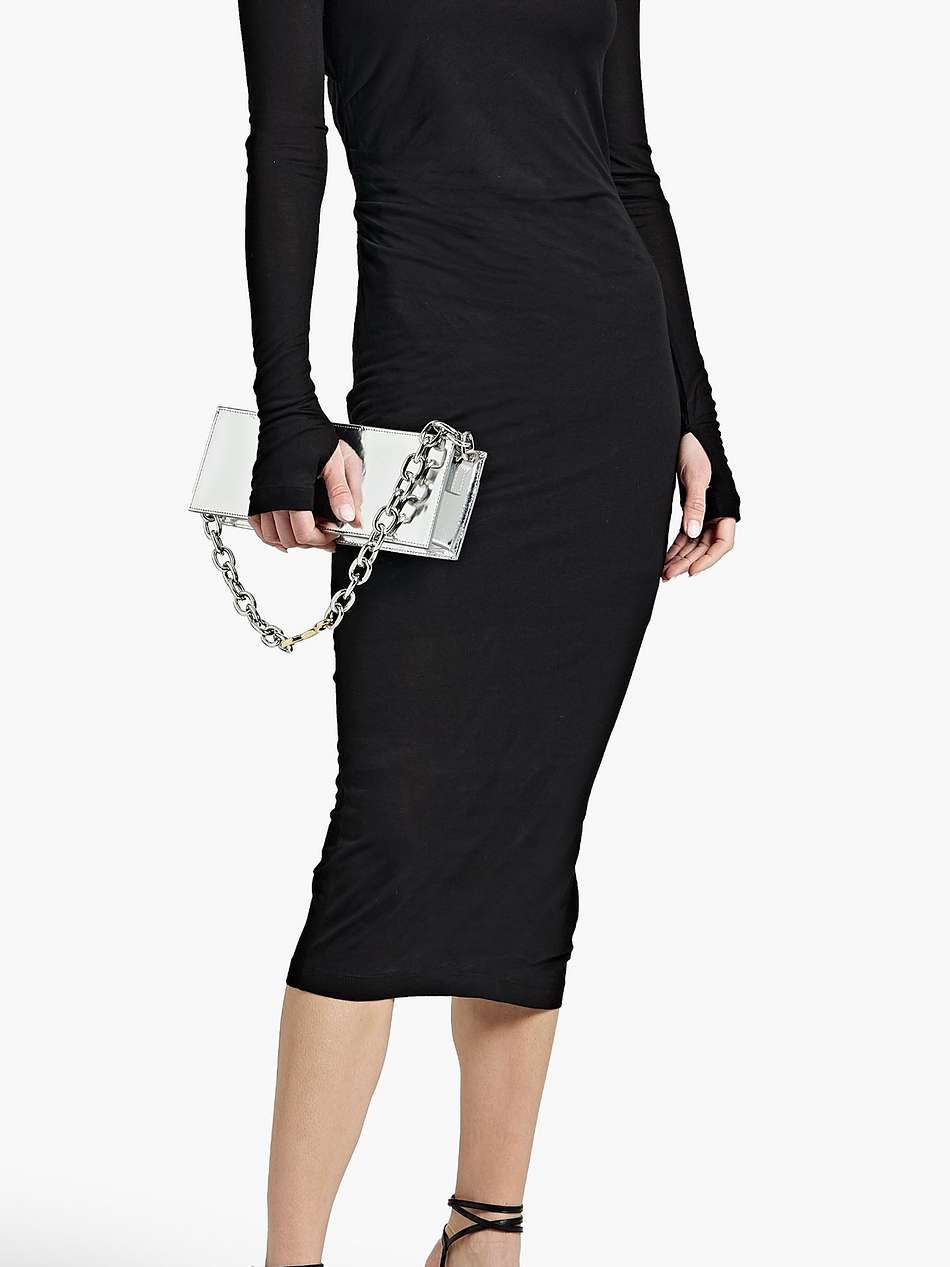 cutout jersey midi dress