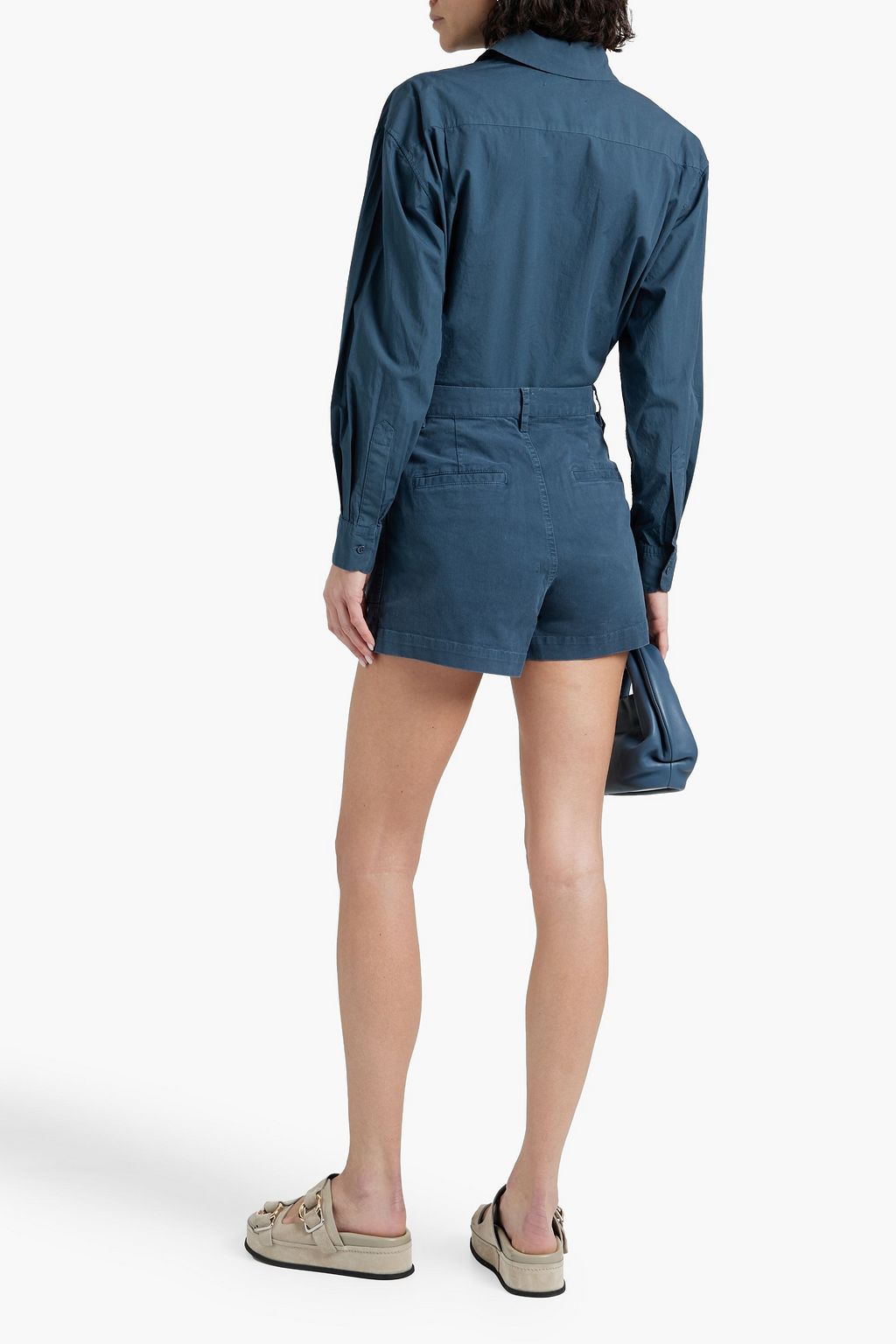 NILI LOTAN Yorke cotton-poplin shirt