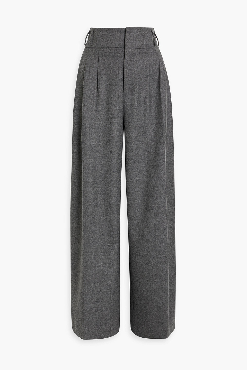 Altuzarra Tyr Wool-blend Flannel Wide-leg Pants In Gray